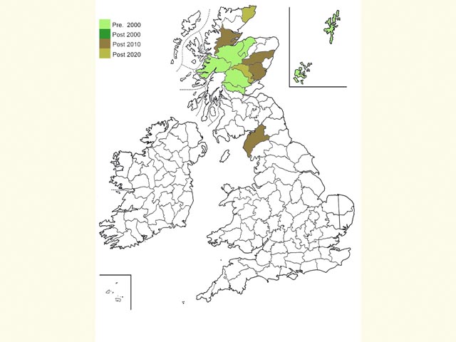  Distribution map Copyright Martin Evans 