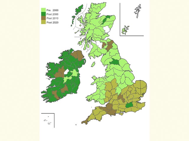  Distribution map Copyright Martin Evans 