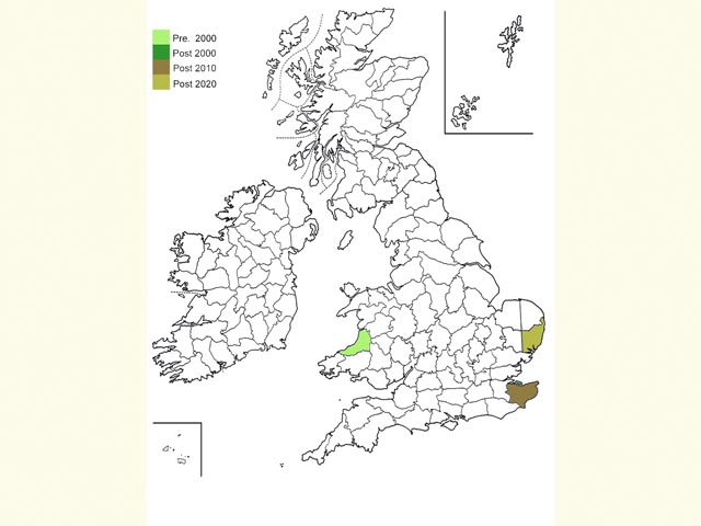  Distribution map Copyright Martin Evans 