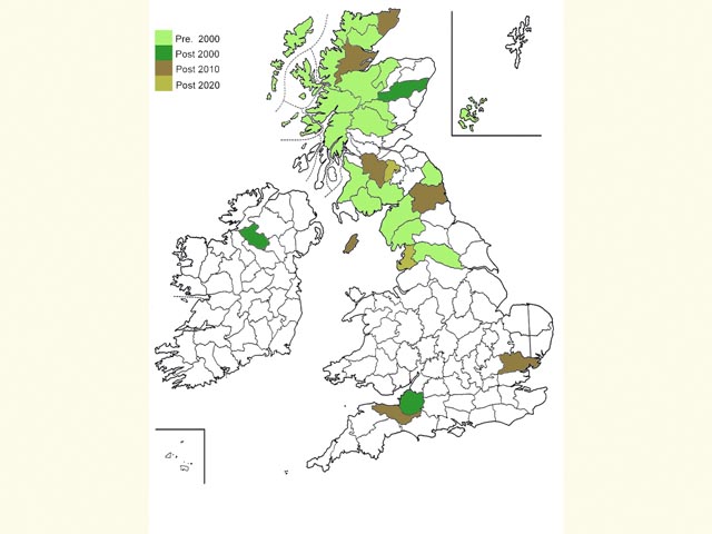  Distribution map Copyright Martin Evans 