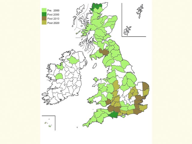  Distribution map Copyright Martin Evans 