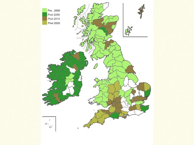  Distribution map Copyright Martin Evans 
