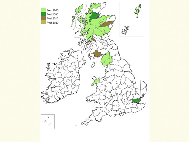  Distribution map Copyright Martin Evans 