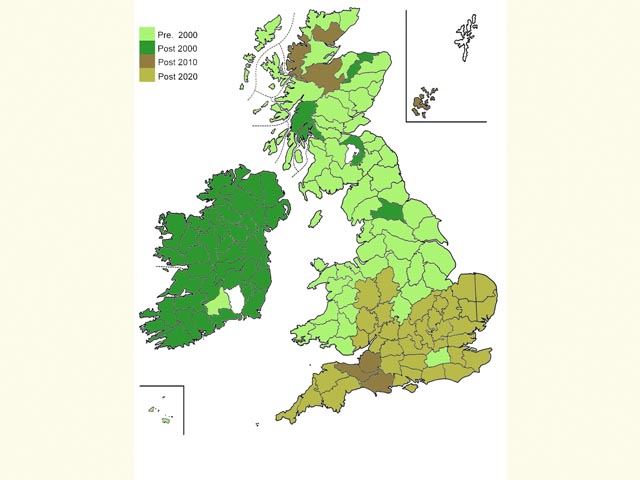  Distribution map Copyright Martin Evans 
