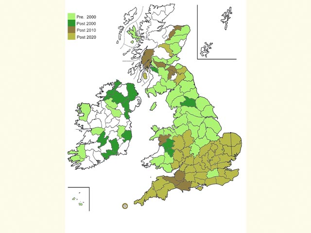  Distribution map Copyright Martin Evans 