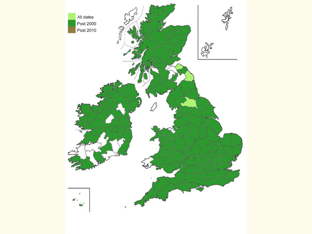  Distribution map Copyright Martin Evans 