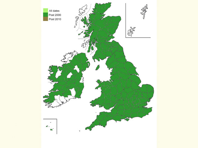  Distribution map Copyright Martin Evans 