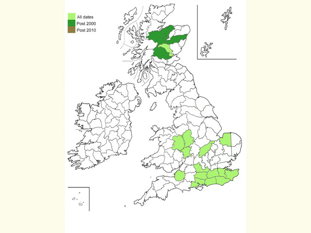 Distribution map Copyright Martin Evans 