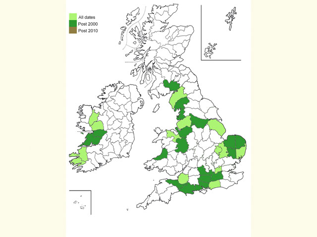  Distribution map Copyright Martin Evans 