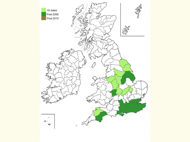  Distribution map Copyright Martin Evans 