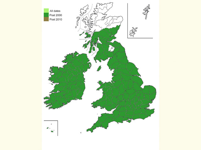  Distribution map Copyright Martin Evans 
