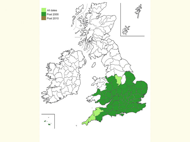  Distribution map Copyright Martin Evans 