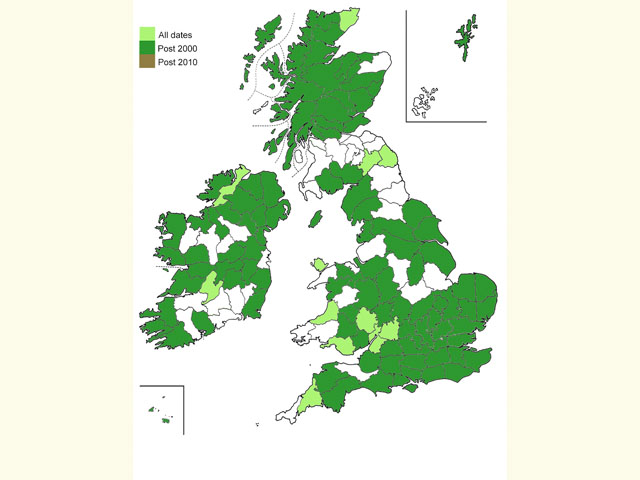  Distribution map Copyright Martin Evans 