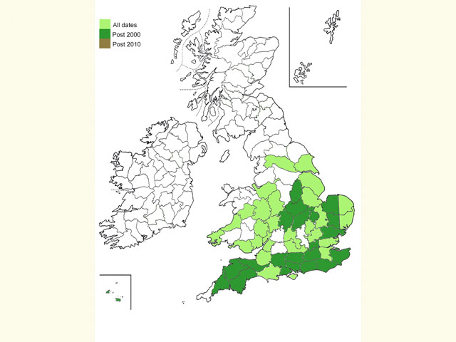  Distribution map Copyright Martin Evans 
