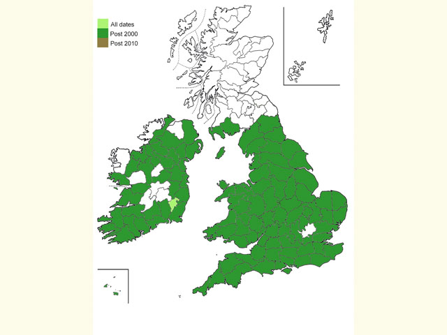  Distribution map Copyright Martin Evans 