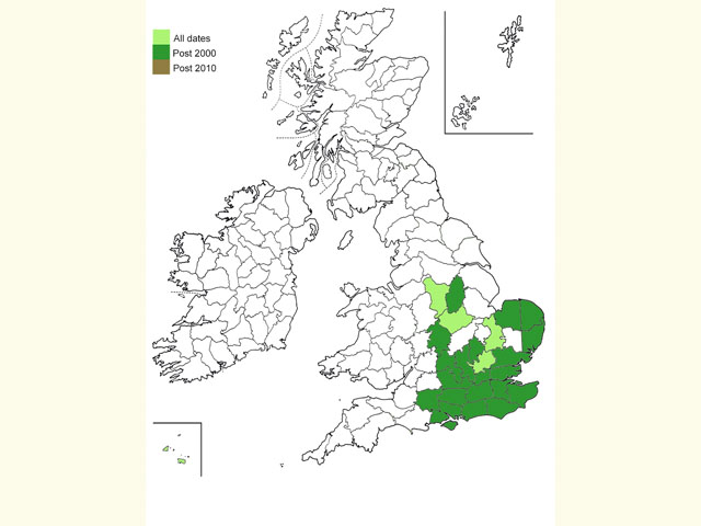  Distribution map Copyright Martin Evans 