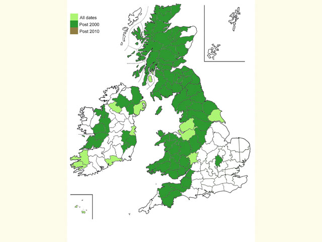  Distribution map Copyright Martin Evans 