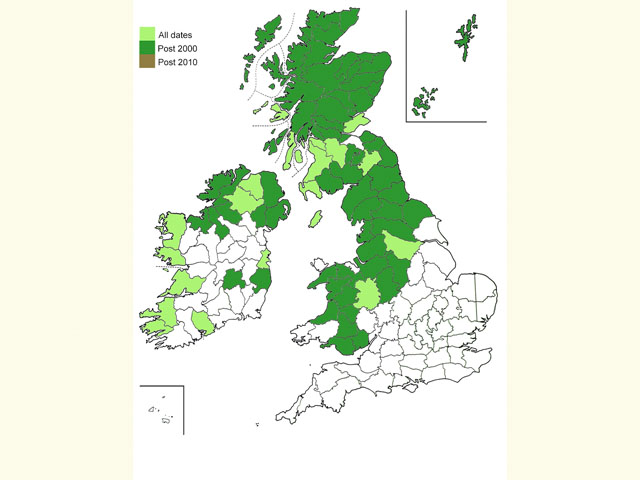  Distribution map Copyright Martin Evans 