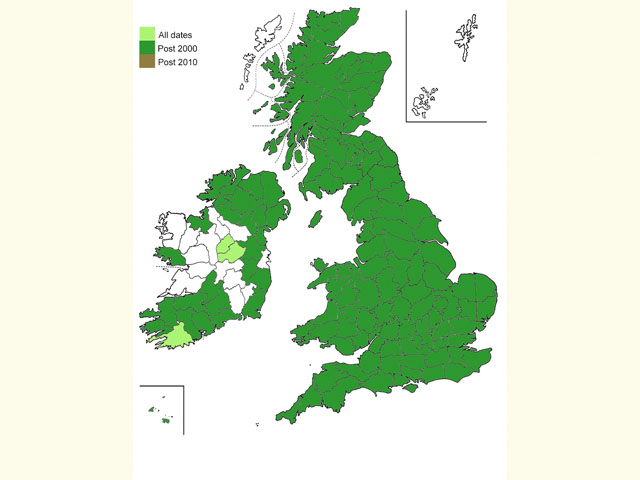  Distribution map Copyright Martin Evans 