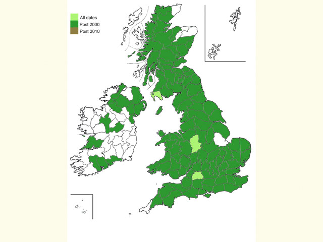  Distribution map Copyright Martin Evans 