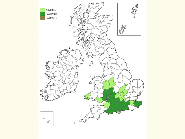  Distribution map Copyright Martin Evans 