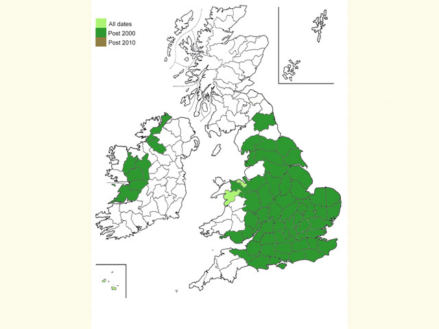  Distribution map Copyright Martin Evans 