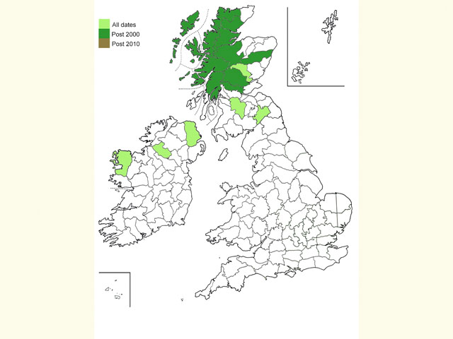  Distribution map Copyright Martin Evans 