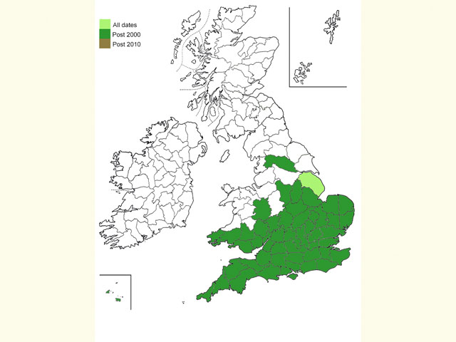  Distribution map Copyright Martin Evans 