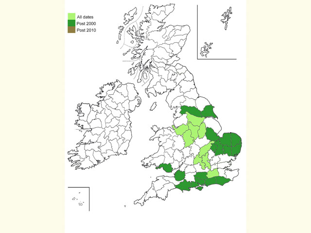  Distribution map Copyright Martin Evans 