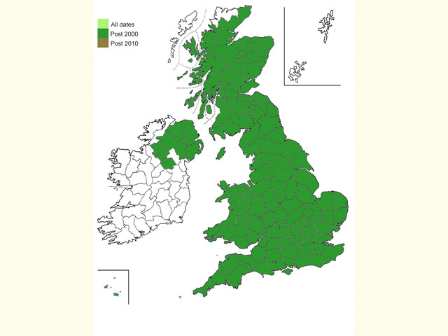  Distribution map Copyright Martin Evans 