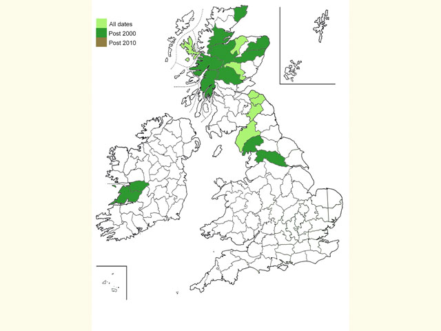  Distribution map Copyright Martin Evans 