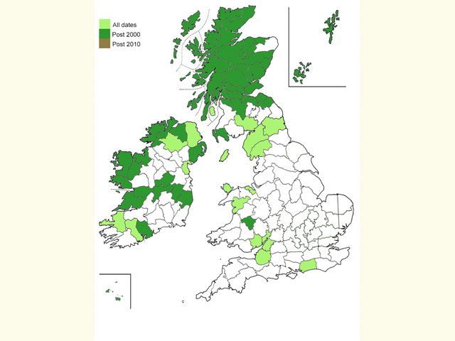  Distribution map Copyright Martin Evans 