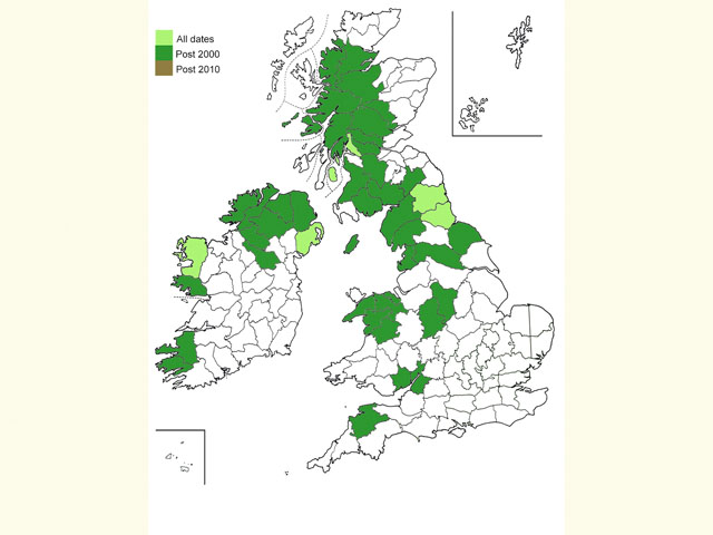  Distribution map Copyright Martin Evans 