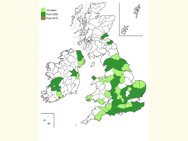  Distribution map Copyright Martin Evans 