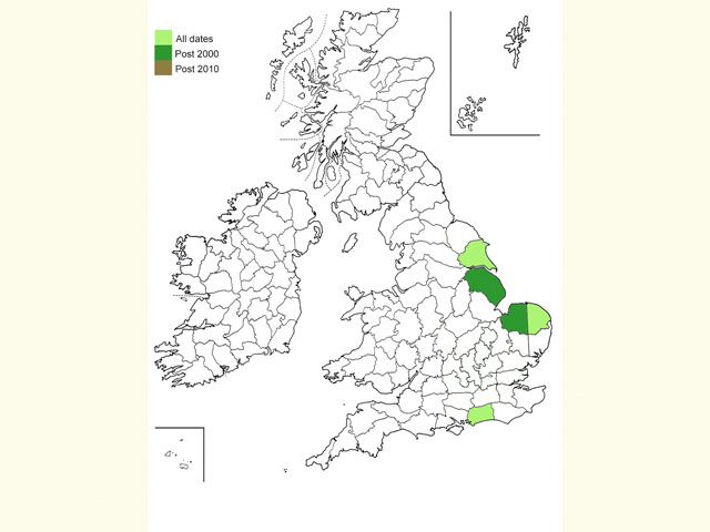  Distribution map Copyright Martin Evans 