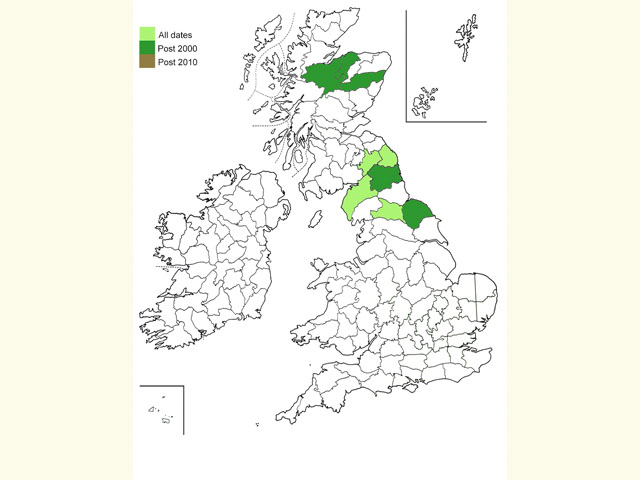  Distribution map Copyright Martin Evans 
