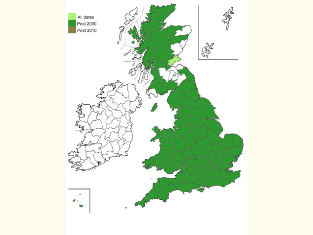 Distribution map Copyright Martin Evans 