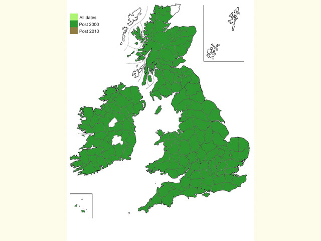  Distribution map Copyright Martin Evans 