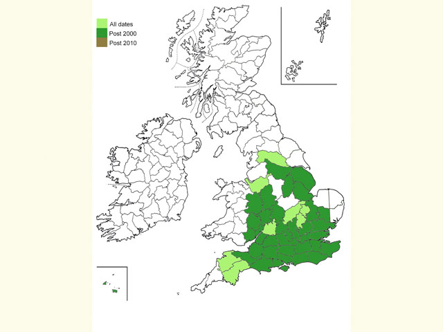  Distribution map Copyright Martin Evans 