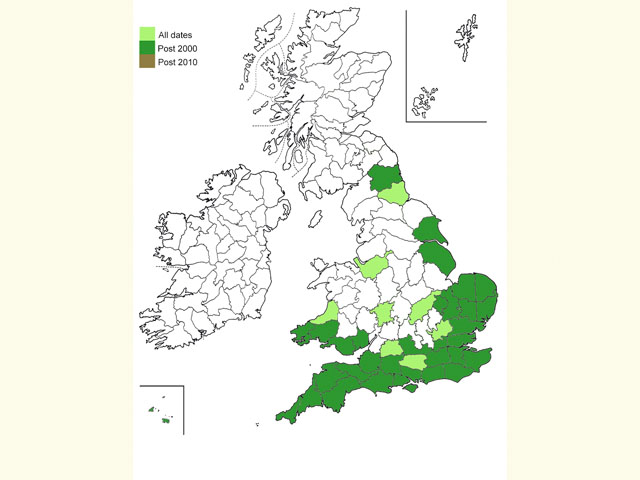  Distribution map Copyright Martin Evans 