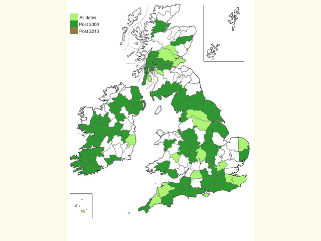  Distribution map Copyright Martin Evans 