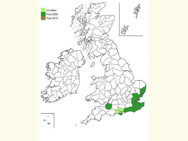 Distribution map Copyright Martin Evans 