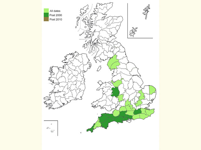  Distribution map Copyright Martin Evans 