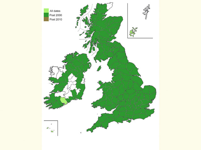 Distribution map Copyright Martin Evans 