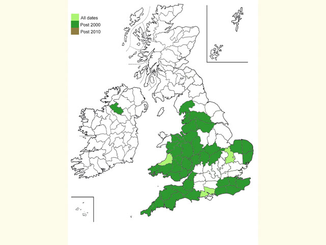  Distribution map Copyright Martin Evans 