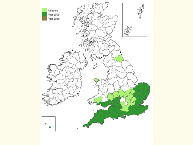  Distribution map Copyright Martin Evans 
