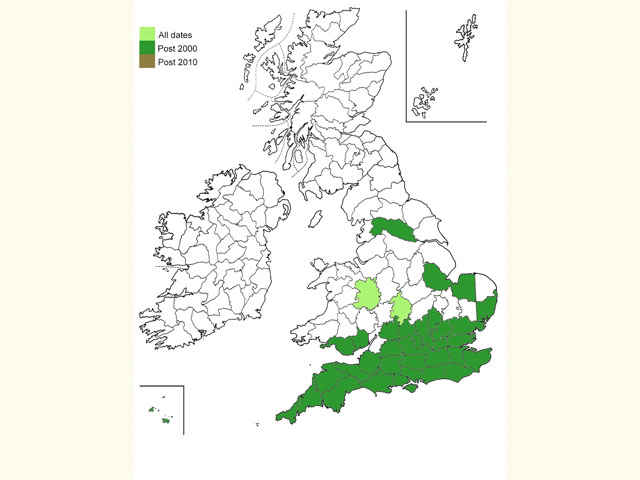  Distribution map Copyright Martin Evans 