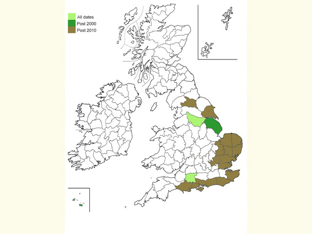  Distribution map Copyright Martin Evans 