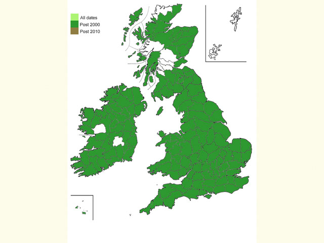  Distribution map Copyright Martin Evans 