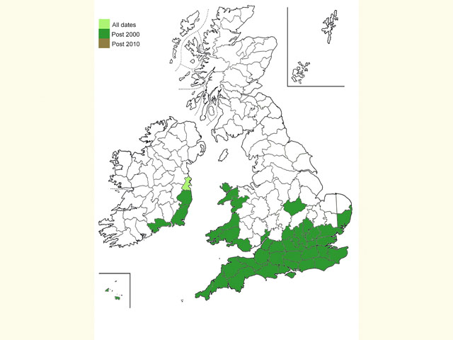  Distribution map Copyright Martin Evans 